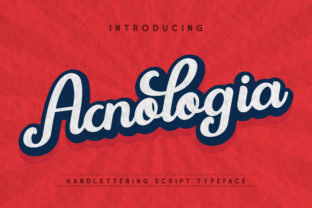 Acnologia: The Retro Script Font with Personality