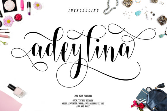 Adeylina: A Gorgeous Script Font for Creative Projects