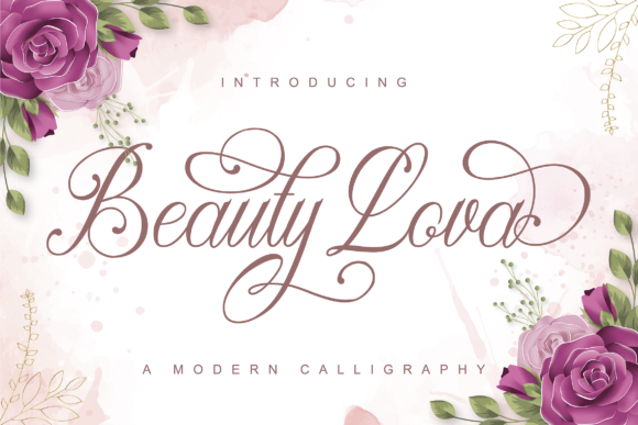 Beauty Lova: A Modern Script Font Built for Decorative Craft and Design Work