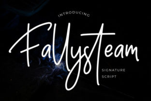 Discovering the Timeless Appeal of Fallysteam: A Monoline Signature Script for Modern Creatives
