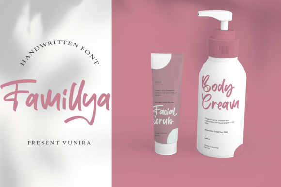 Famillya: The Strategic Use of a Friendly Handwritten Font