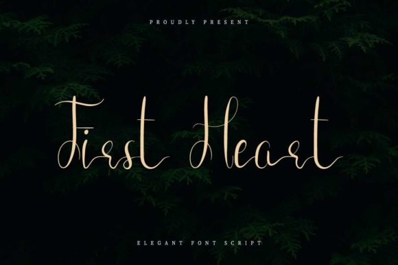First Heart: The Elegant Script Font for Authentic and Timeless Design