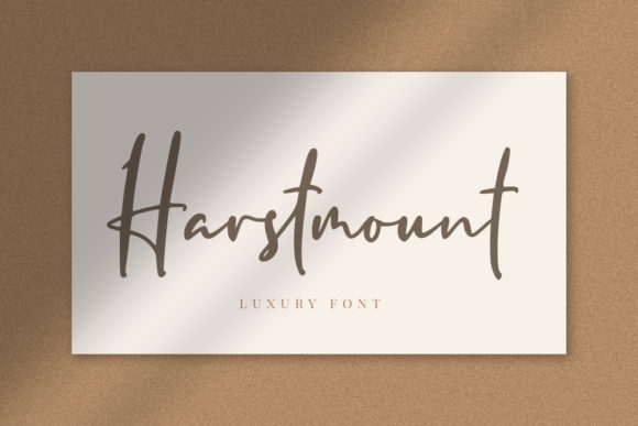 Harstmount: Elegance Simplified in a Script Font