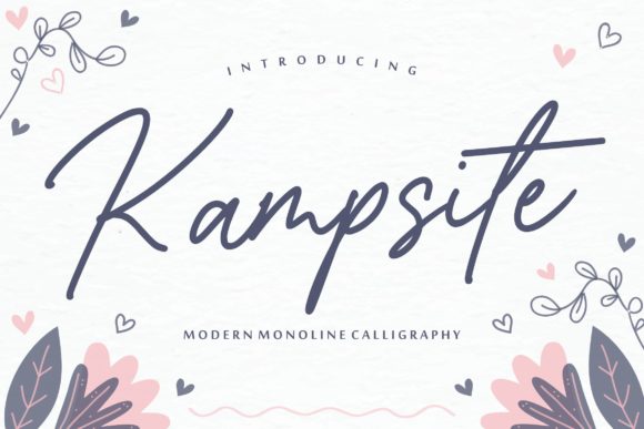 Kampsite: A Modern Script Font for Sophisticated Designs