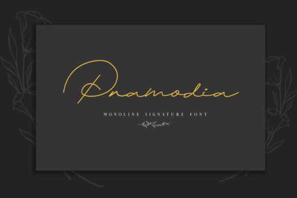 Pramodia: A Monoline Script Font That Balances Elegance and Approachability