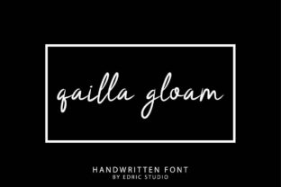 Qailla Gloam: A Brush Script Font That Brings Handmade Warmth to Digital Projects