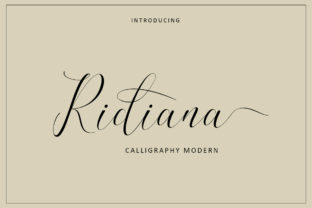Ridiana: Elevate Your Designs with a Gorgeous Script Font