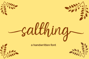 Salthing: A Closer Look at This Elegant, Playful Script Font