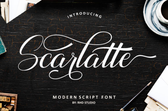 Scarlatte: The Elegant Script Font That Transforms Ordinary Designs into Works of Art