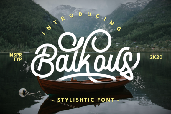 The Elegance of Balkous: A Script Font for Every Handwritten Need