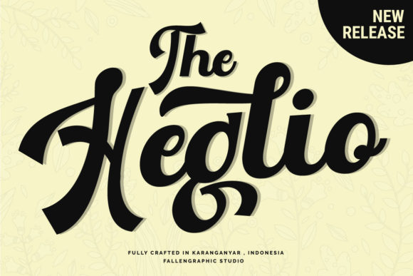 The Heglio Font: An Elegant Script for Real-World Design