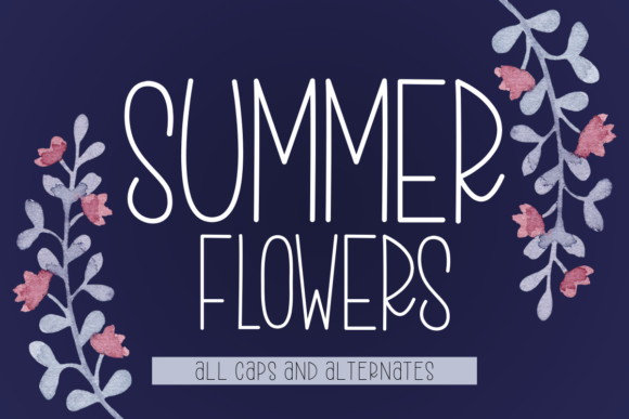 The Summer Flowers Font: More Than Just a Cute Script